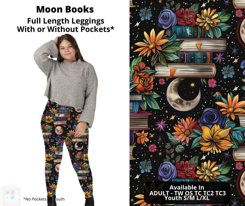Moon Books Full Length Leggings w/ Pockets