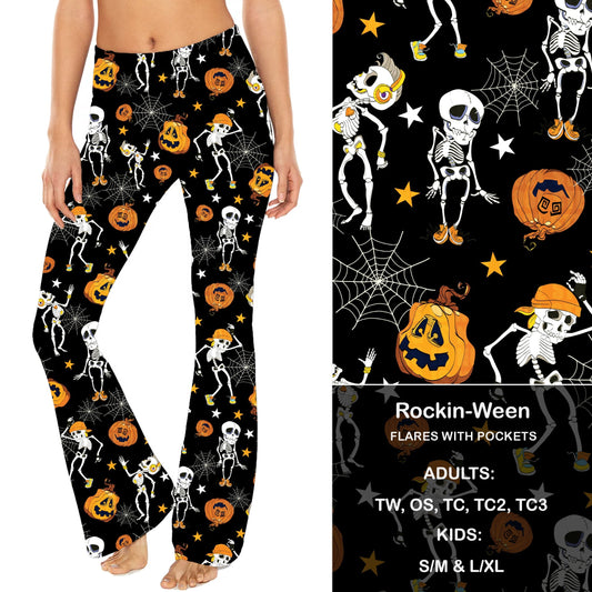 Rockin Ween- Yoga Flares with Pockets