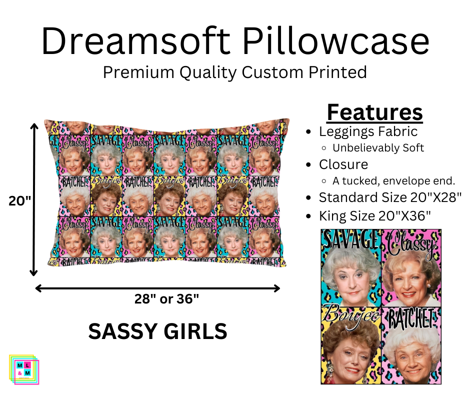 Sassy Girls Dreamsoft Pillowcase