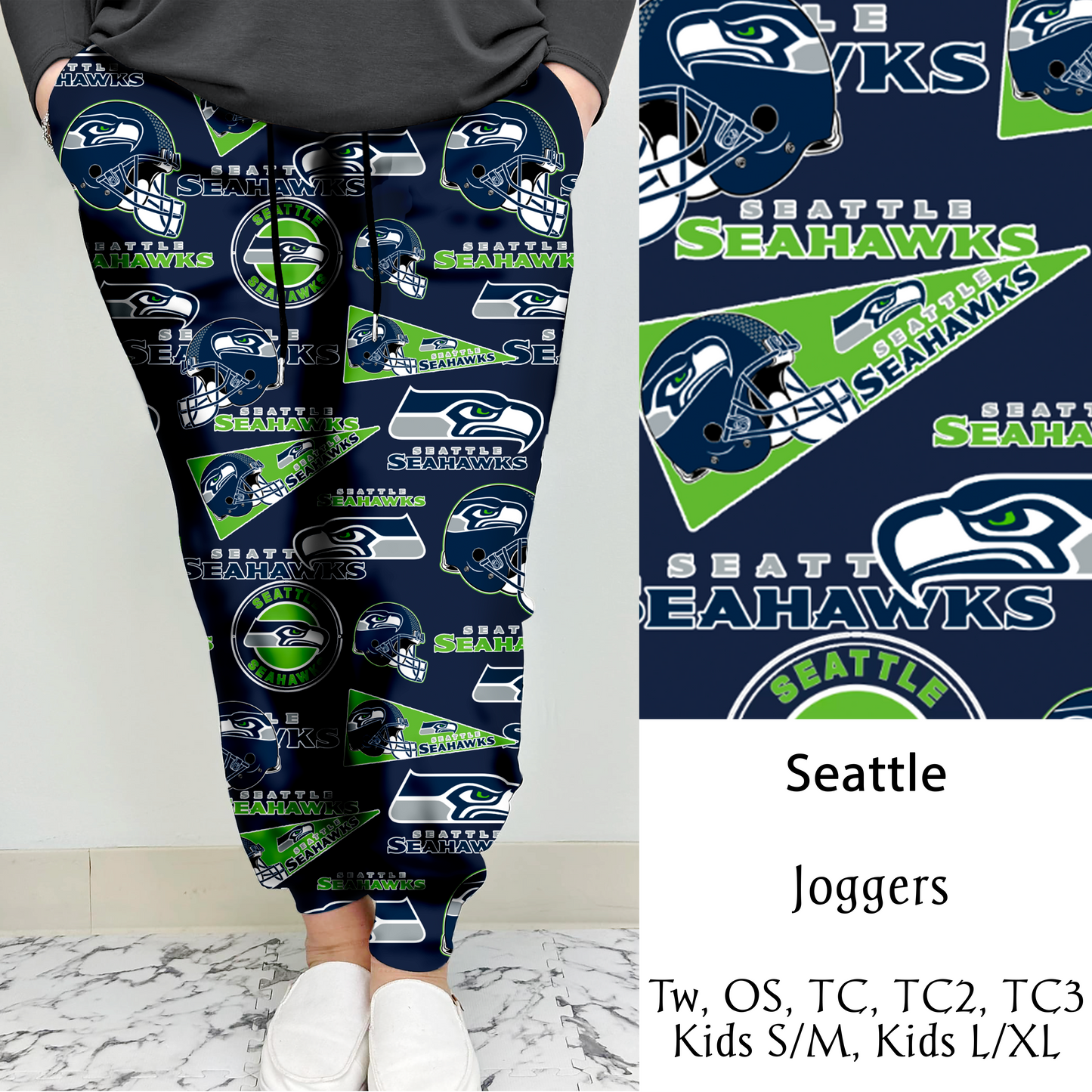 Seattle Football Leggings/Capri/Joggers | Run ends 8/16 | ETA Late September