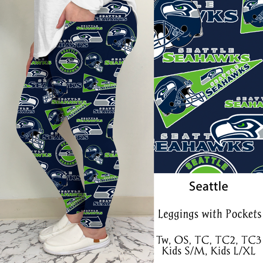 Seattle Football Leggings/Capri/Joggers | Run ends 8/16 | ETA Late September