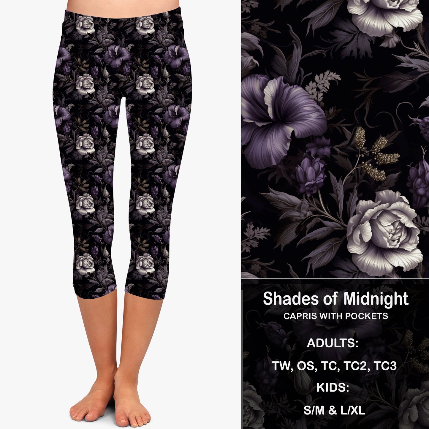 SHADES AT MIDNIGHT - Leggings & Capris with Pockets Preorder Closes 7/31
