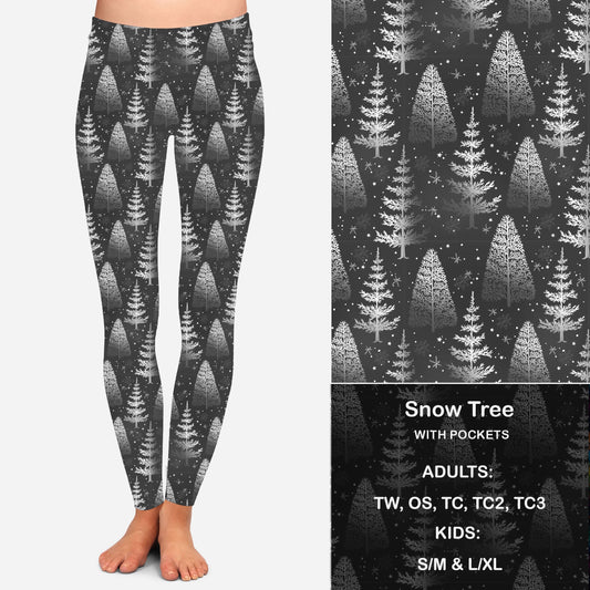 B W Snow Tree Leggings & Capris with Pockets  Preorder Closes 7/14 eta Late August