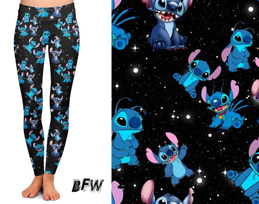 "Blue Alien" Capris and Joggers