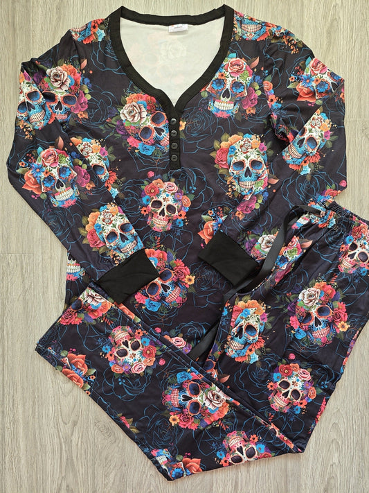 Sugar Skull Holiday PJ Closes 7/25 eta 6 weeks