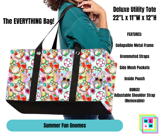 Summer Fun Gnomes Collapsible Tote