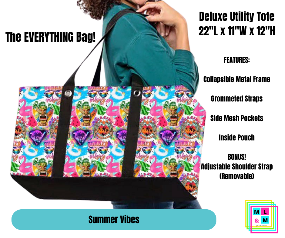 Summer Vibes Collapsible Tote