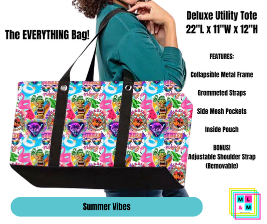 Summer Vibes Collapsible Tote