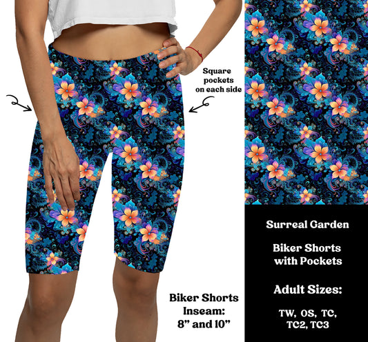 SURREAL GARDEN -  Bike Shorts with Pockets Preorder Closes  7/29