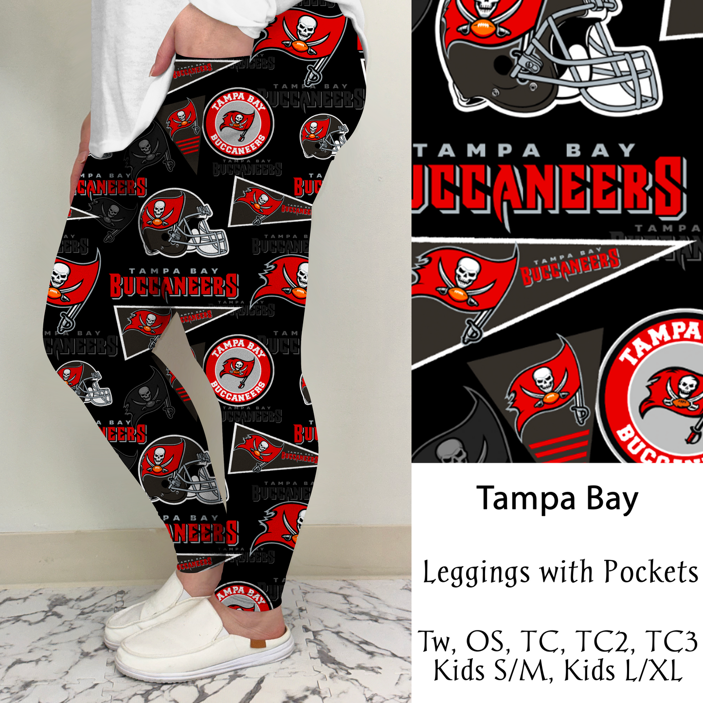 Tampa Bay Football Leggings/Capri/Joggers | Run ends 8/16 | ETA Late September
