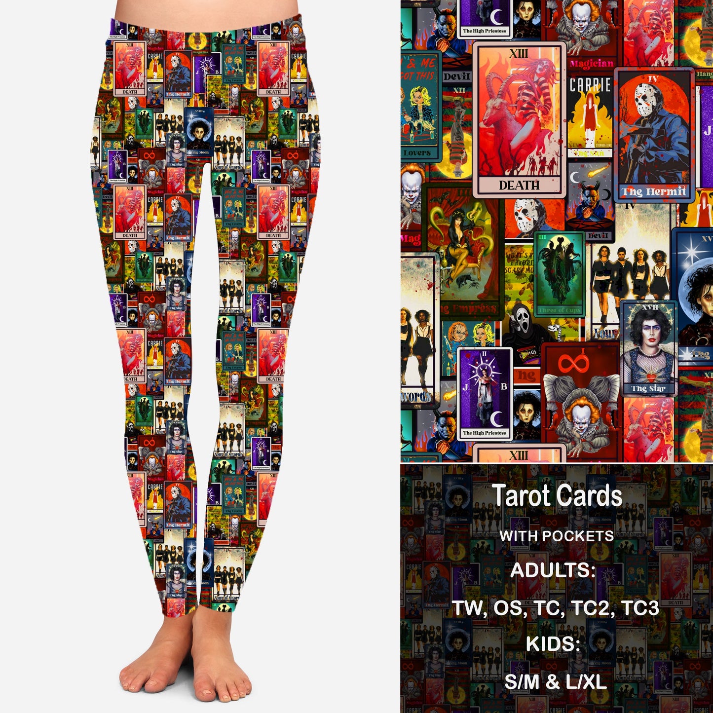 Tarot Cards - Full Leggings with Pockets