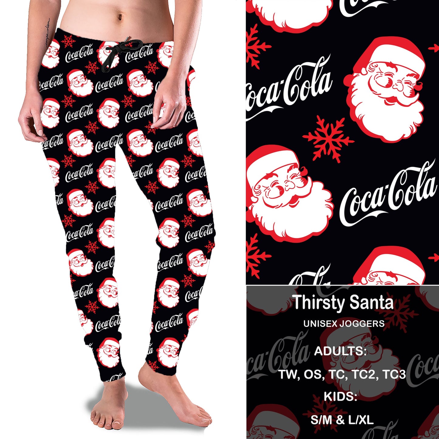 Thirsty Santa- Full Joggers