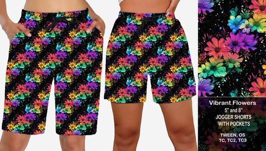 VIBRANT FLOWERS - Jogger Shorts Preorder Closes  7/28