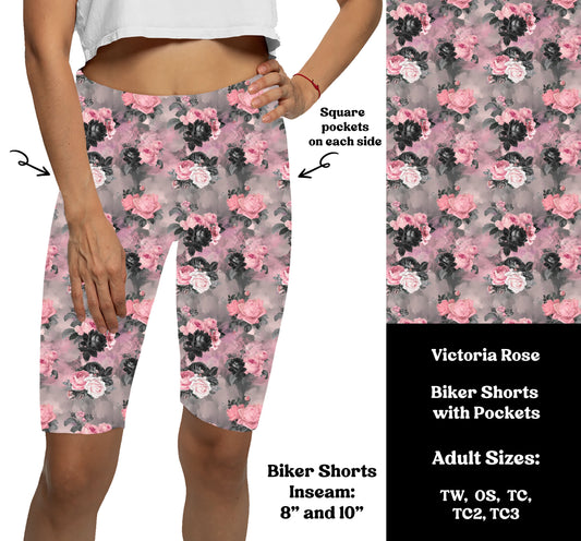 VICTORIA ROSES -  Bike Shorts with Pockets Preorder Closes  7/29