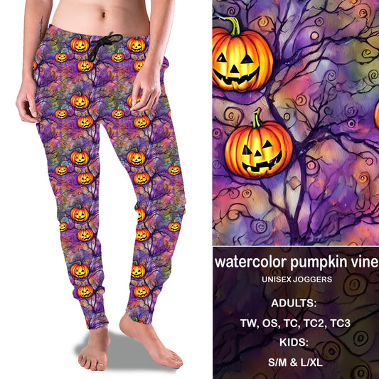 WATERCOLOR PUMPKIN VINE - Full & Capri Joggers Preorder Closes 7/31