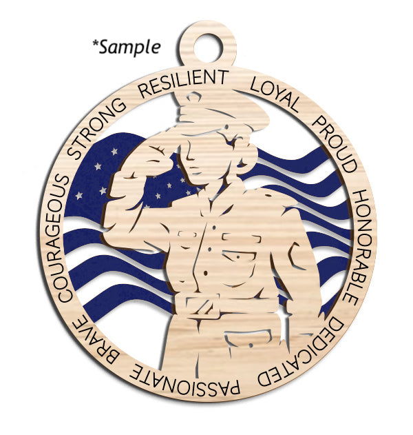 Coast Guard Ornaments - Made to Order