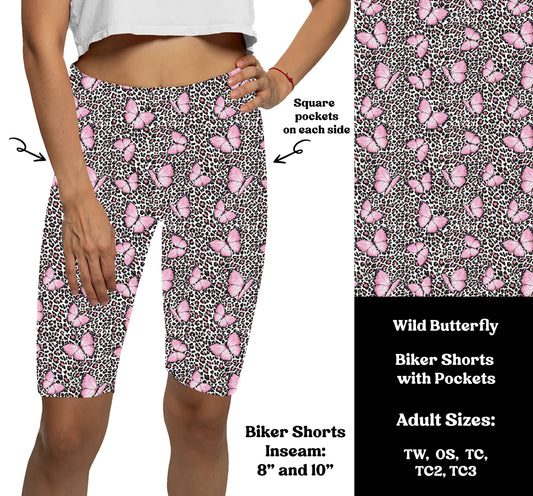 WILD BUTTERFLY -  Bike Shorts with Pockets Preorder Closes  7/29