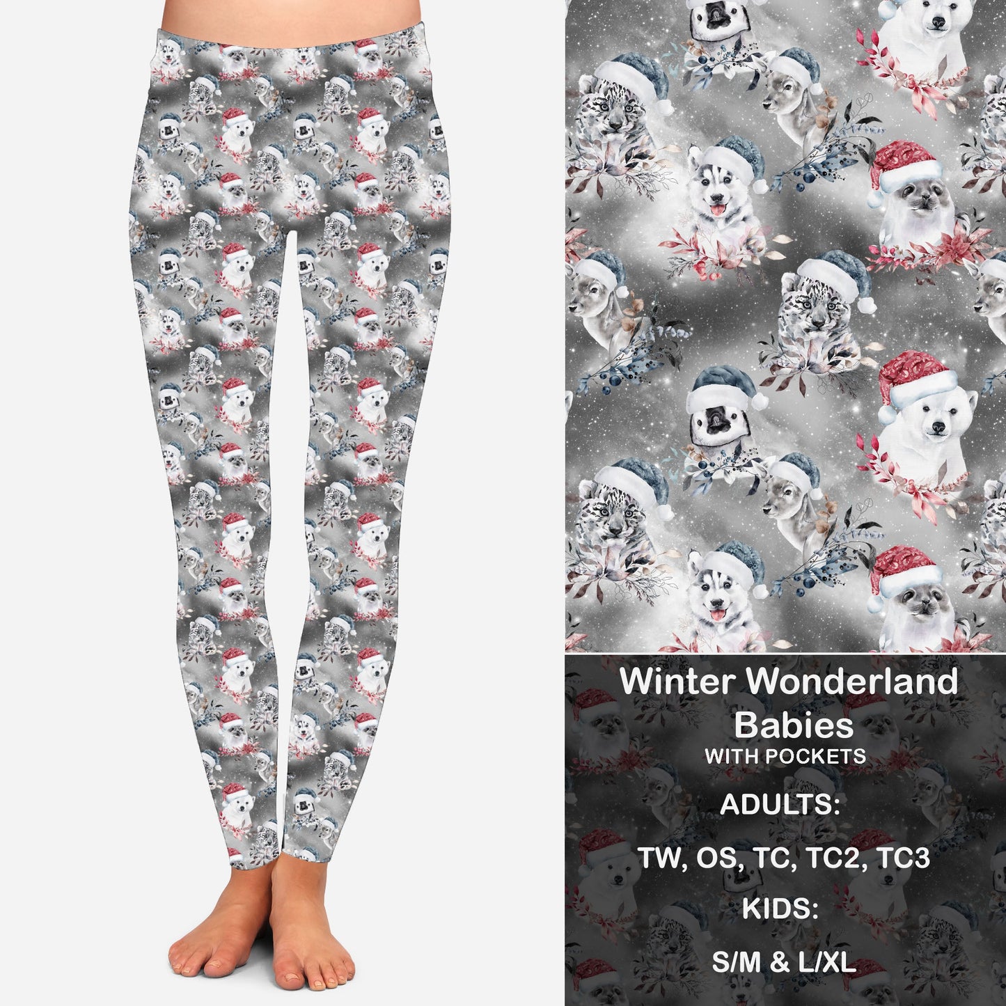 Winter Wonderland Babies Leggings with Pockets Preorder Closes 9/26 eta Nov.