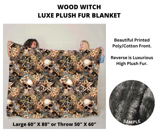 Wood Witch Luxe Plush Fur Blanket